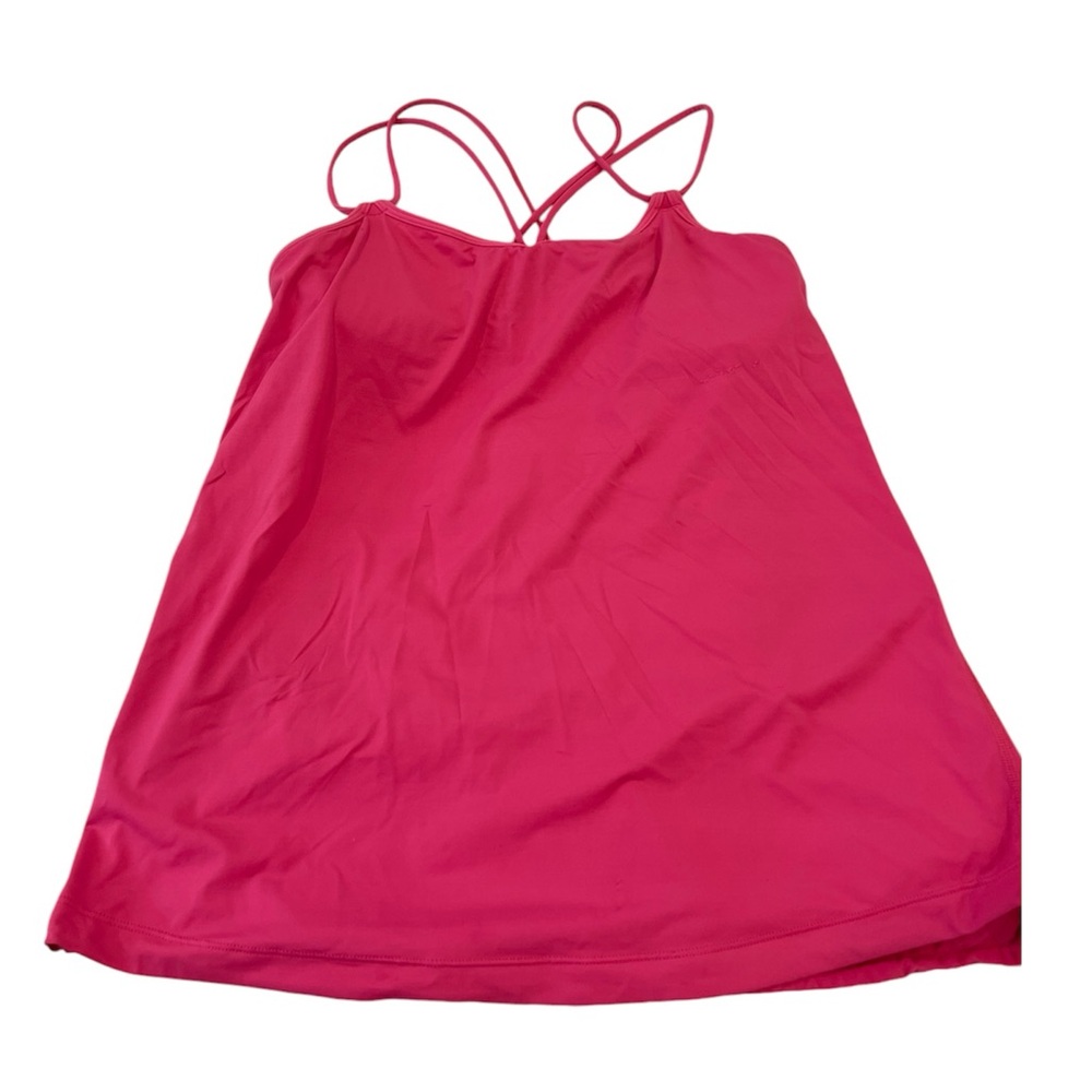 LULULEMON | pink tank with built in bra size 8